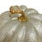12&#x22; Champagne Gold Crackled Fall Harvest Pumpkin Decoration